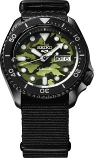 Seiko 5 Green Camouflage Street Style Automatic SRPJ37K1