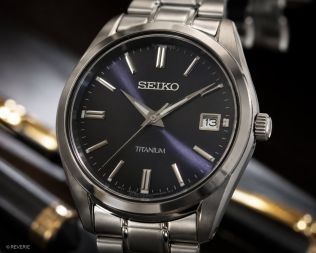 Seiko Mens Titanium Blue Sapphire 40mm