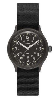 Timex liten militär herrklocka med NATO-band 34mm