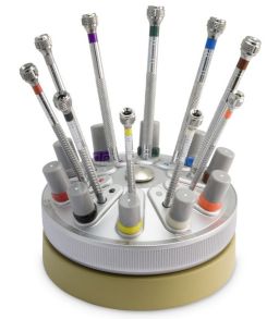 Skruvmejsel-set - Rotary Base with 10 Screwdrivers, 0.5 - 3.0 mm, with Spare Blades 205950