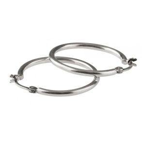 Pico Basic Large Hoop Silver