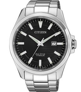 Citizen elegant herrklocka med Eco-Drive och Super Titanium | BM7470-84E