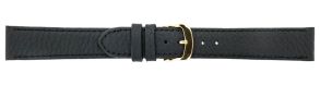 Falkenlund Deluxe Beco Watch Strap Imperator Black Calf Leather 18mm Gold Plated Buckle 667118G