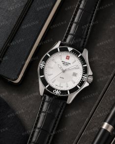 Swiss Alpine klassisk klocka med safirglas 44mm