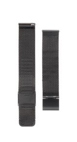 Falkenlund 18mm Easy-Attach Black Steel Mesh Bracelet