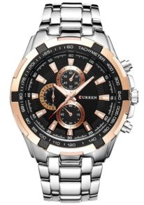 Bred boett och fejkat kronografutseende - Curren 8023-SLRSBLSL