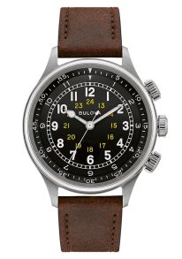 Bulova A-15 pilotklocka med dual time-funktion och historiskt militärarv | 96A245