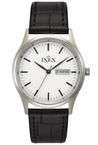 Dansk design, skandinavisk minimalism - Inex Mens Silver/White A12124-1S0I