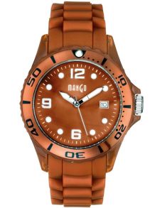 Brun klocka med självlysande beläggning - Mango Tutti Frutti A68333-1BR1KV