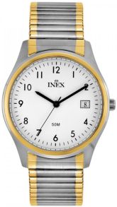 Herrur med klassisk urtavla men moderna färgsättning - Inex Mens Silver/Silver A69494-1B0A