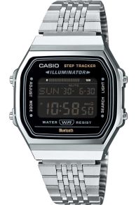 Casio Vintage stegräknarklocka i silver med Bluetooth och retrostil | ABL-100WE-1BEF