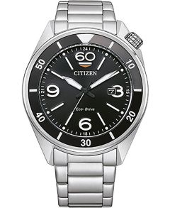 Citizen Eco-Drive herrklocka i rostfritt stål med J810 urverk och vridbar bezel | AW1710-80E