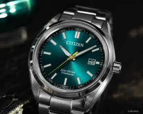 Citizen Mens Solar Aqua-Green Titanium 40mm