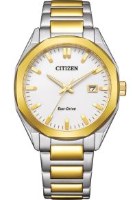 Citizen Eco-Drive unisex klocka i tvåfärgat stål med E111 urverk | BM7624-82A