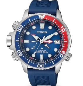 Som "Aqualand" ger en ledtråd om... gummiarmband och 20 bar vattentäthet - Citizen Promaster Aqualand BN2038-01L