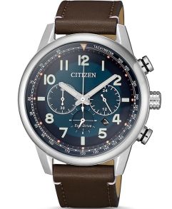 Citizen Eco-Drive herrklocka med kronograf och läderrem | CA4420-13L
