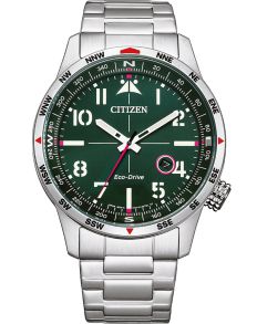 Citizen Eco-Drive herrklocka med grön urtavla och kompassring | BM7551-84X