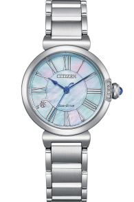 Citizen Eco-Drive damklocka med pärlemor och diamanter | EM1060-87N