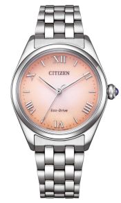 Citizen Eco-Drive damklocka med rosa urtavla och romerska siffror | EM1140-80X