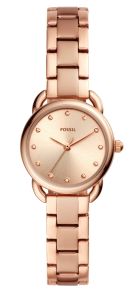 Rostfritt stål i rödguld, med bara 26 mm "stor" boett - Fossil Tailor Mini ES4497