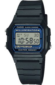 En Casio digitalklocka - Casio F-105W-1A