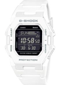 Ultra-slim G-Shock vit digital klocka med Bluetooth och stegräknare | GD-B500-7ER