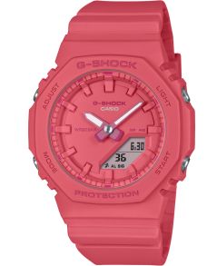 Pink G-Shock med slank oktagonal design och bio-baserad konstruktion | GMA-P2100-4AER