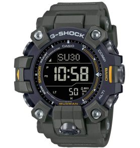 Mudman G-Shock med solenergi, trippelsensor och militärgrön design | GW-9500-3ER
