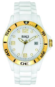 Damur med vitt silikonarmband - Mango MA68333B0KV