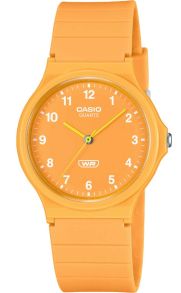 Orange urtavla Casio med biobaserat band och miljövänlig konstruktion | MQ-24B-9BEF