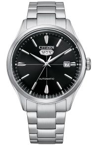 Citizen Automatic herrklocka i stål | Mekaniskt urverk med dag/datum | NH8391-51E