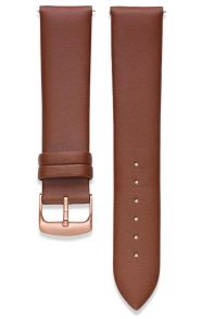 Brunt läderarmband, mycket elegant - IHS 20mm Leather 301.08.20 IPR Buckle