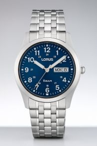 Lorus Mens Day-Date Stainless Steel