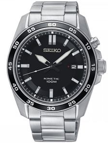 Med datumvisning och självlysande beläggning - Seiko Mens Kinetic SKA785P1