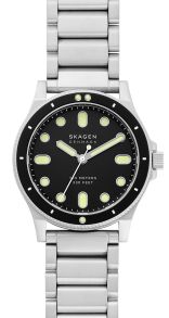 Symbolisk klocka med självlysande beläggning - Skagen Fisk SKW6666