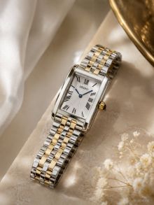 Seiko Ladies Two-Tone Roman Rectangular 22mm
