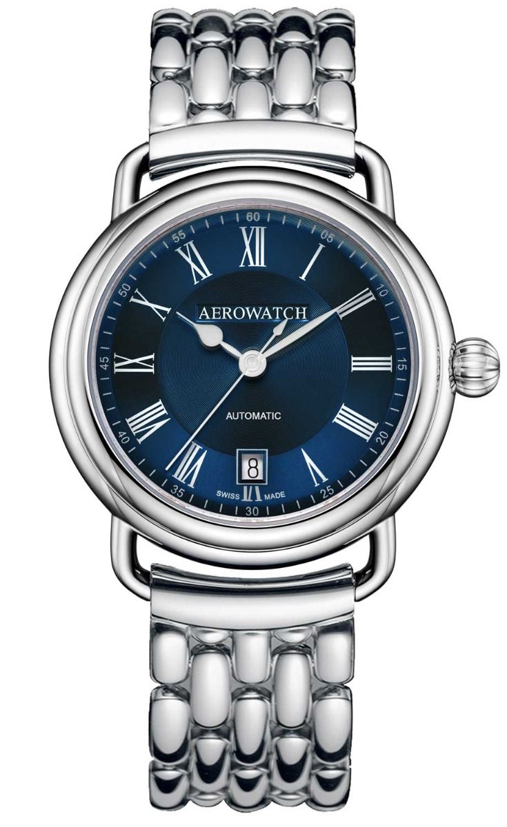 Aerowatch 1942 Automatic A 60900 AA29 M - Silver rostfri stål herrklocka