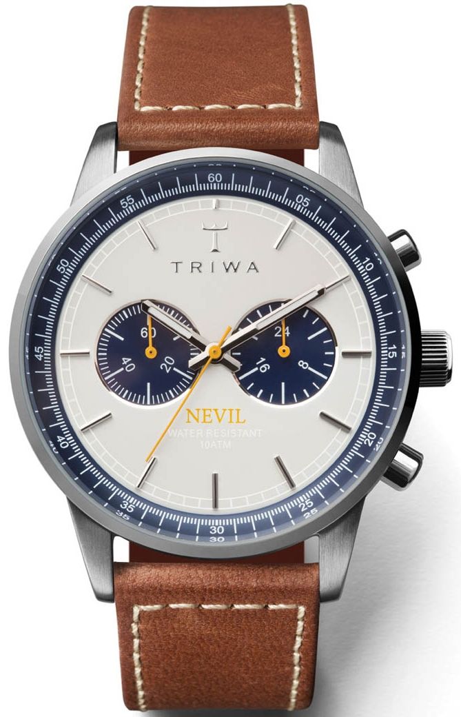 Triwa Ocean Nevil Brown Sewn Classic RIP Brun