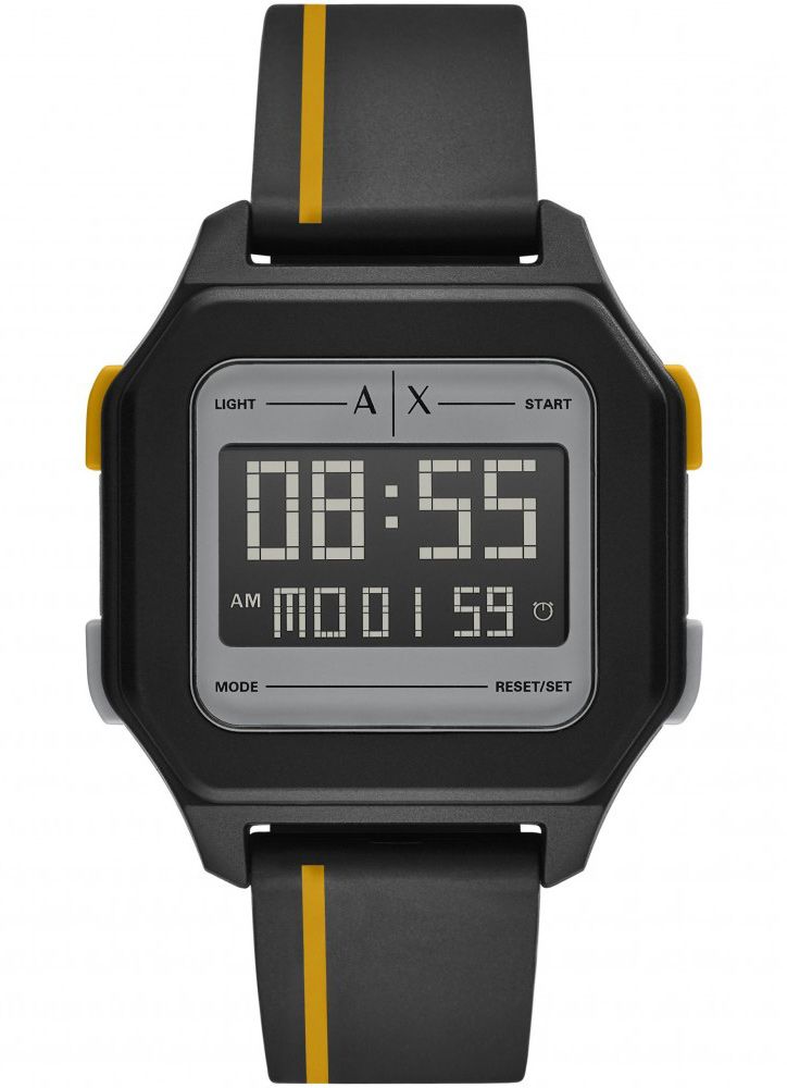 Armani Exchange Shell AX2957 Svart plast herrklocka