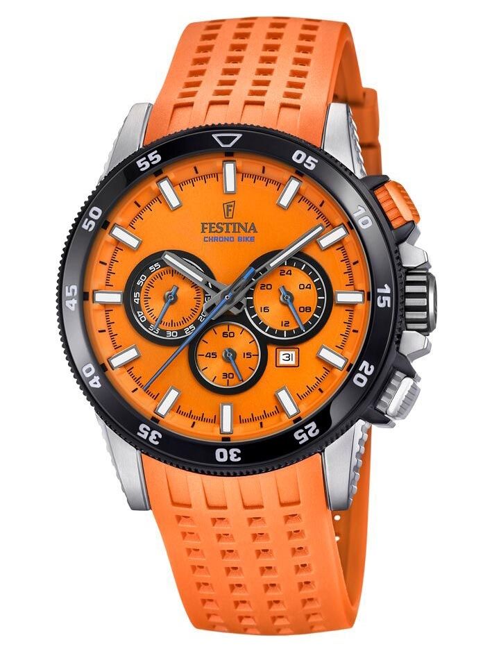 Armbandet r I Orange Silikon Festina Chrono Bike 2018 F20353 B armbandet-r-i-orange-silikon-festina-chrono-bike-2018-f20353-b