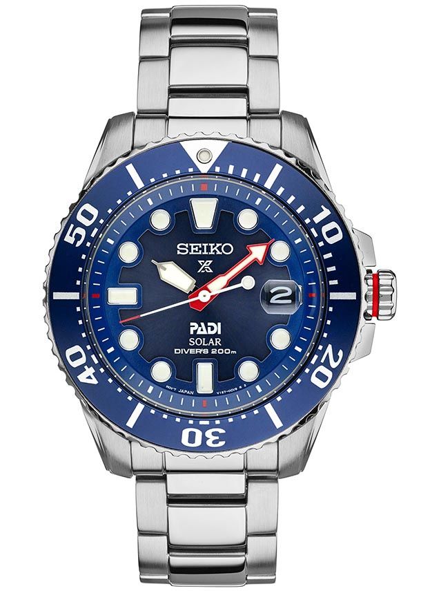 Stiligt dykarur som drivs av ljusenergi Seiko PADI Diver Solar