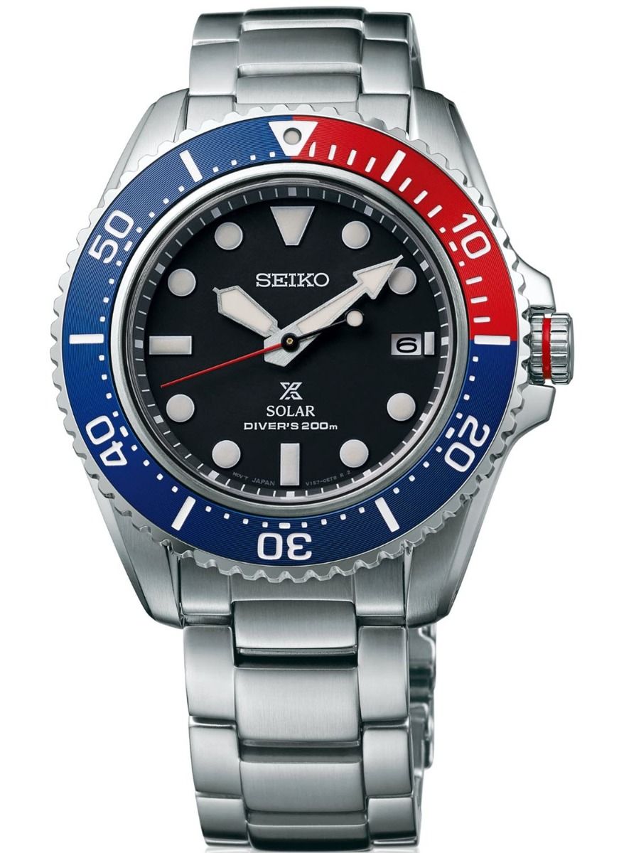 Seiko Prospex Solar 200m Diver SNE591P1 Silver rostfri stål