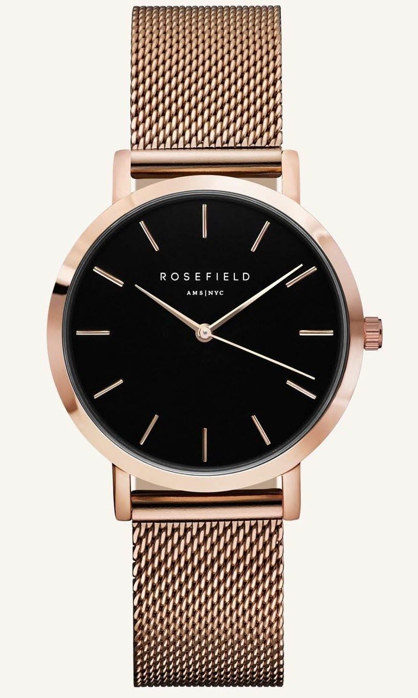 Minimalistisk elegans omgiven av rödguldsfärgat stål Rosefield