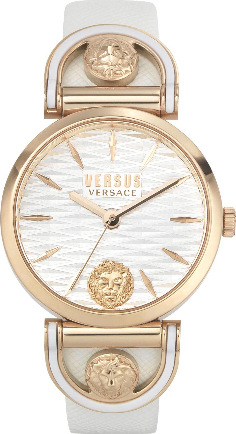 Versus Versace Iseo VSPVP0320 Krämfärgat läder damklocka