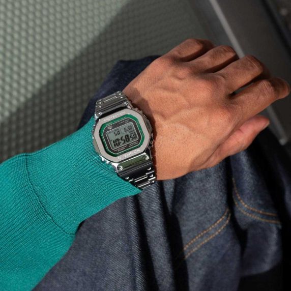 Full Metal Green Display G-Shock med solenergi och originell design | GMW-B5000D-3ER