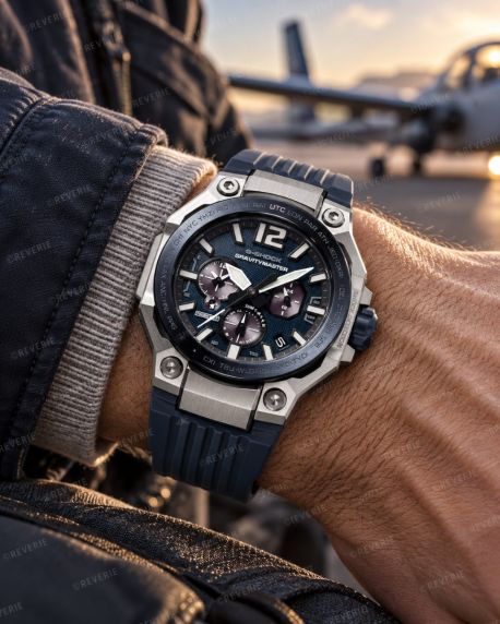 Casio G-Shock Master of G i kolfiber och stål med solenergi och radiostyrning i 47mm