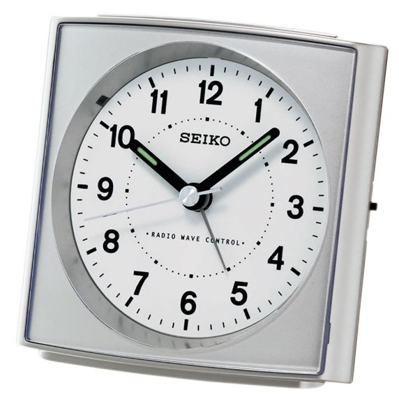 Seiko Radio Wave Controlled Alarm Clock QHR022S