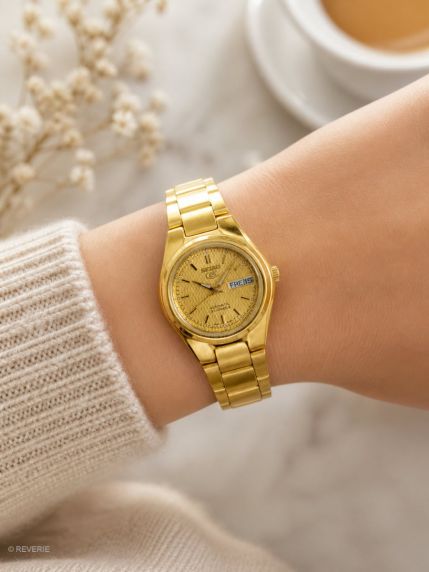 Seiko 5 Ladies Golden Automatic Petite 24mm
