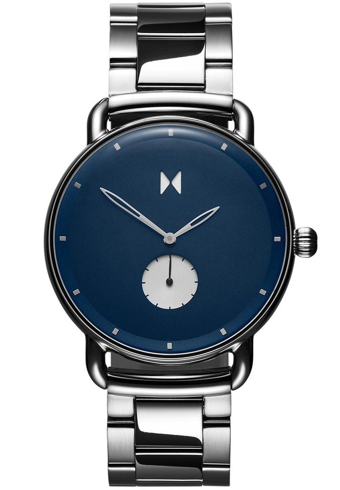 Läcker minimalistisk formgivning - MVMT Revolver Opar D-MR01-BLUS - Quartz - Silver - Herrklocka - Rostfri stål - Härdat mineralglas