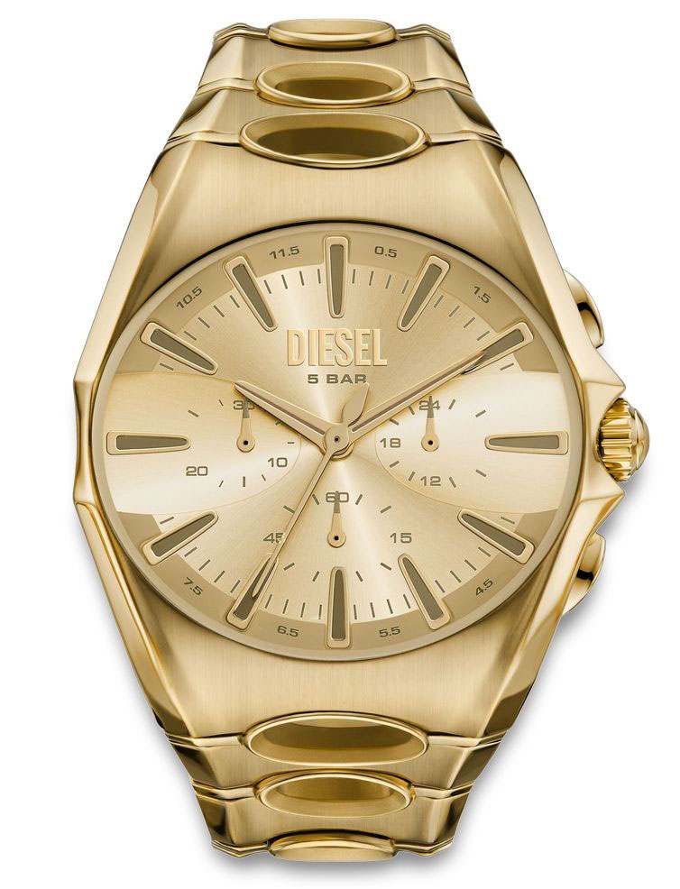 Diesel D-Curve DZ4695 - Quartz - Guld - Herrklocka - Rostfri stål - Härdat mineralglas
